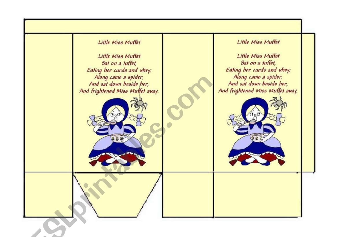 Little Miss Muffet worksheet