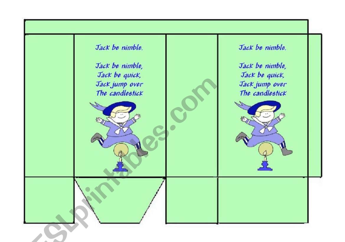 Jack be nimble worksheet