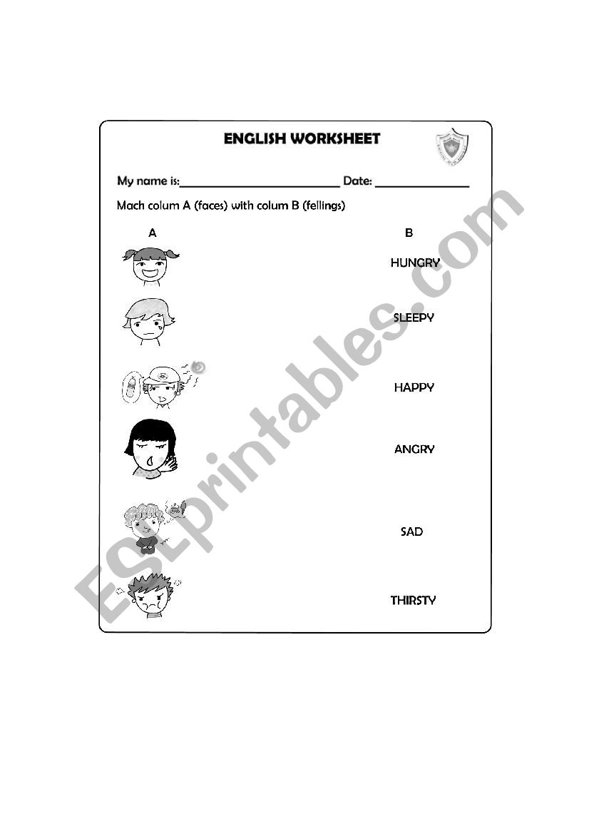 Fellings worksheet