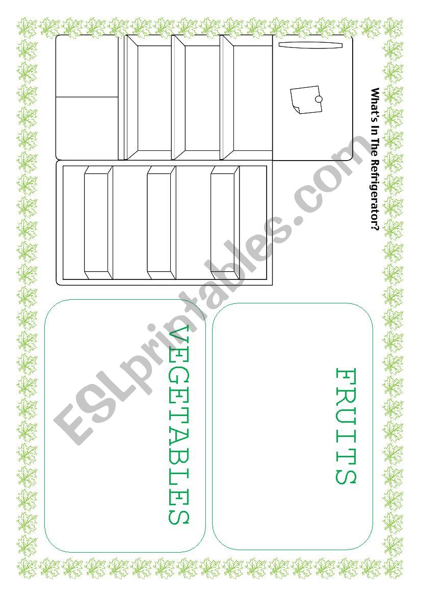 whats in the refrigerator? vegetable and fruits