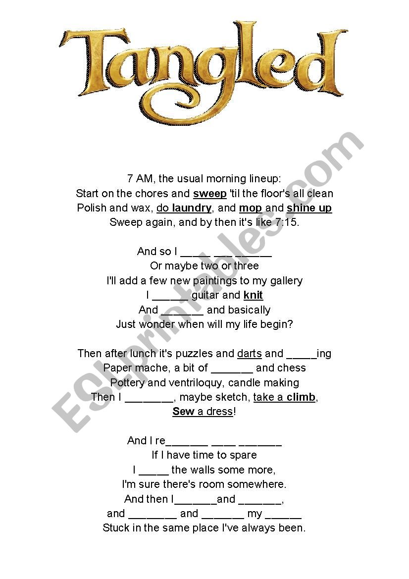 tangled lyrics