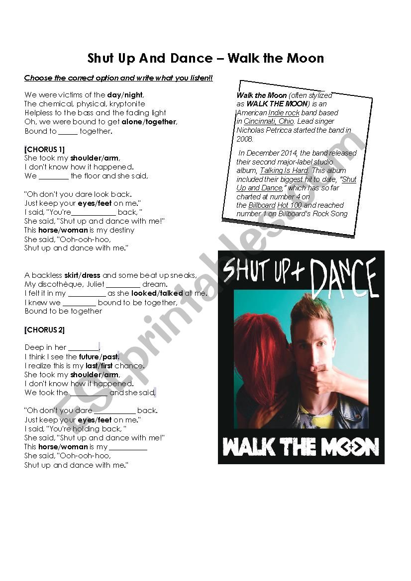 Shgut Up and Dance by Walk the Moon