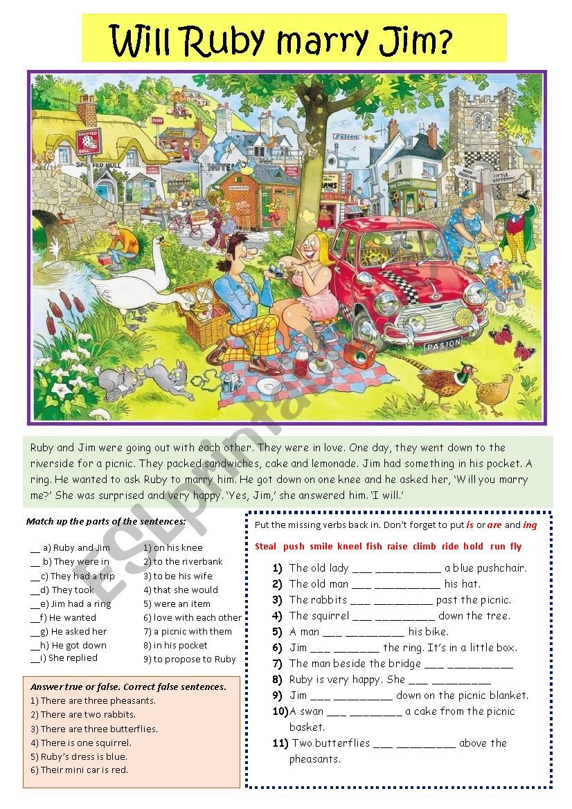 Picnic Scene worksheet