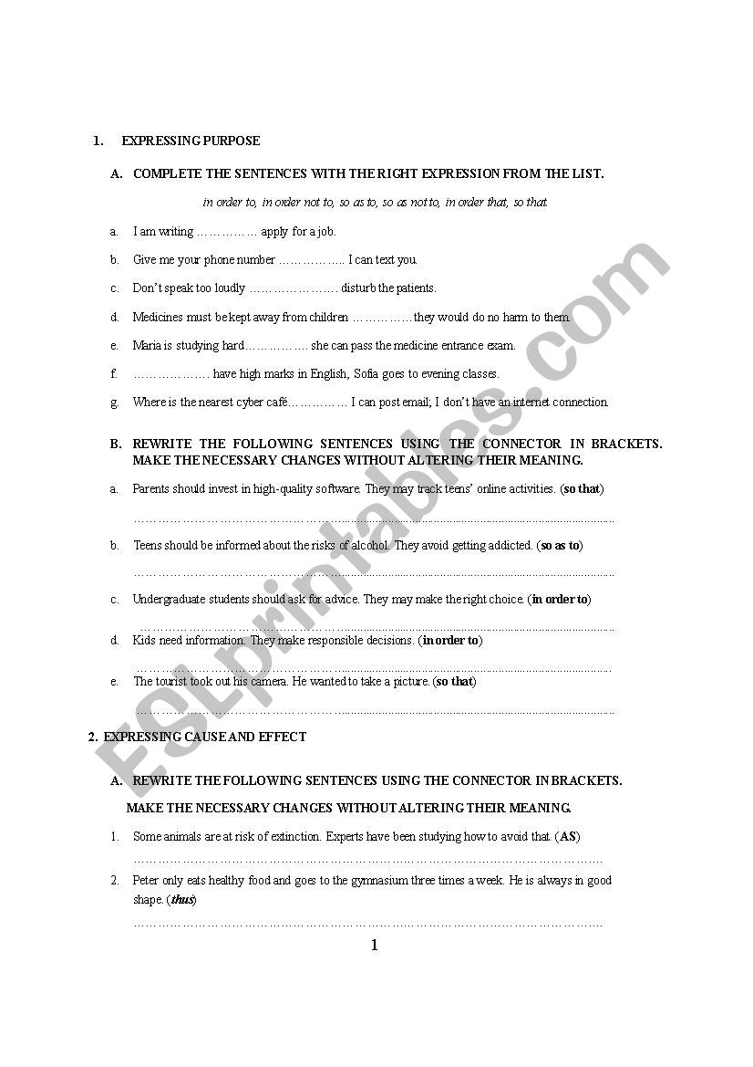 functional practice worksheet