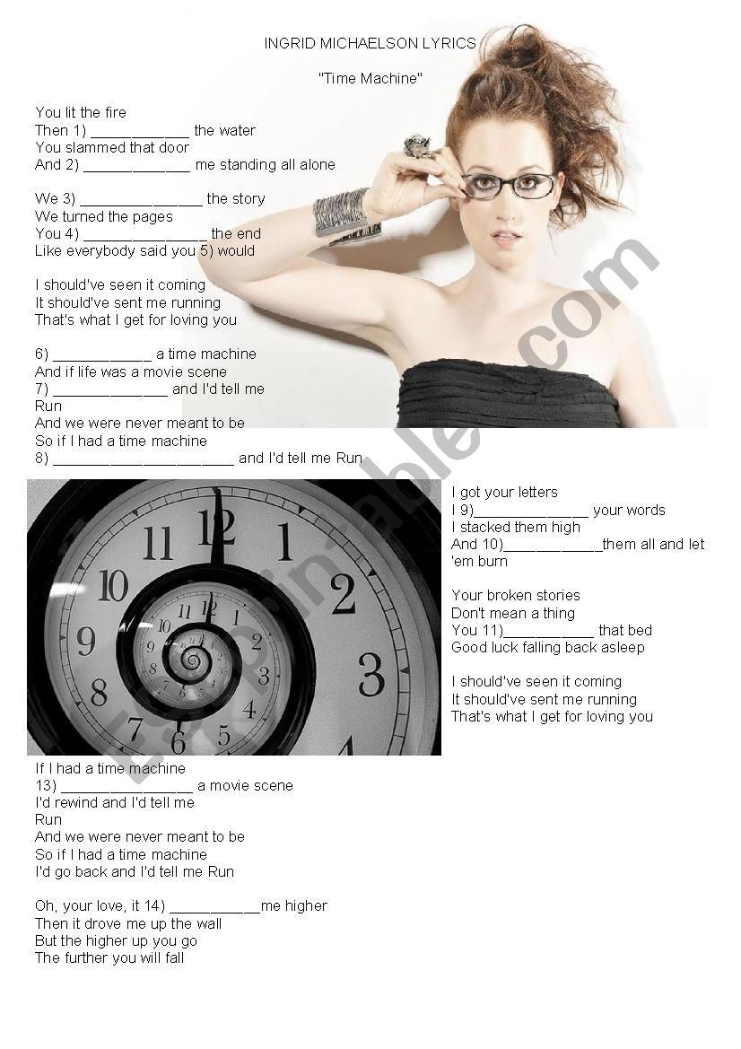 INGRID MICHAELSON Past Simple Conditional 2 song