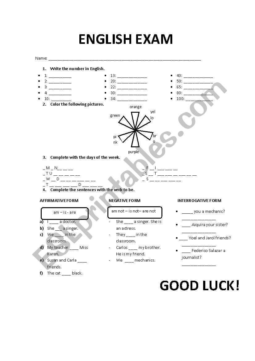 practice-about-the-numbers-verb-to-be-and-colors-esl-worksheet-by-kamelita