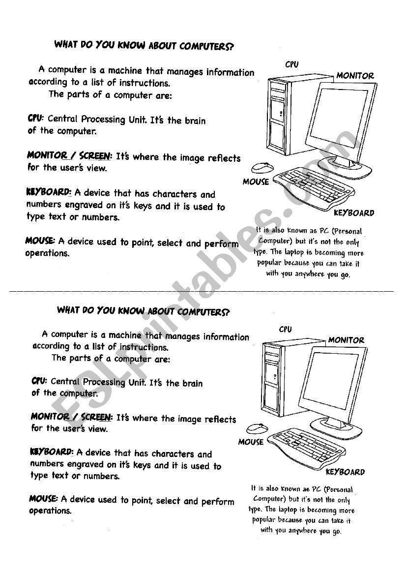 What do you know about computers