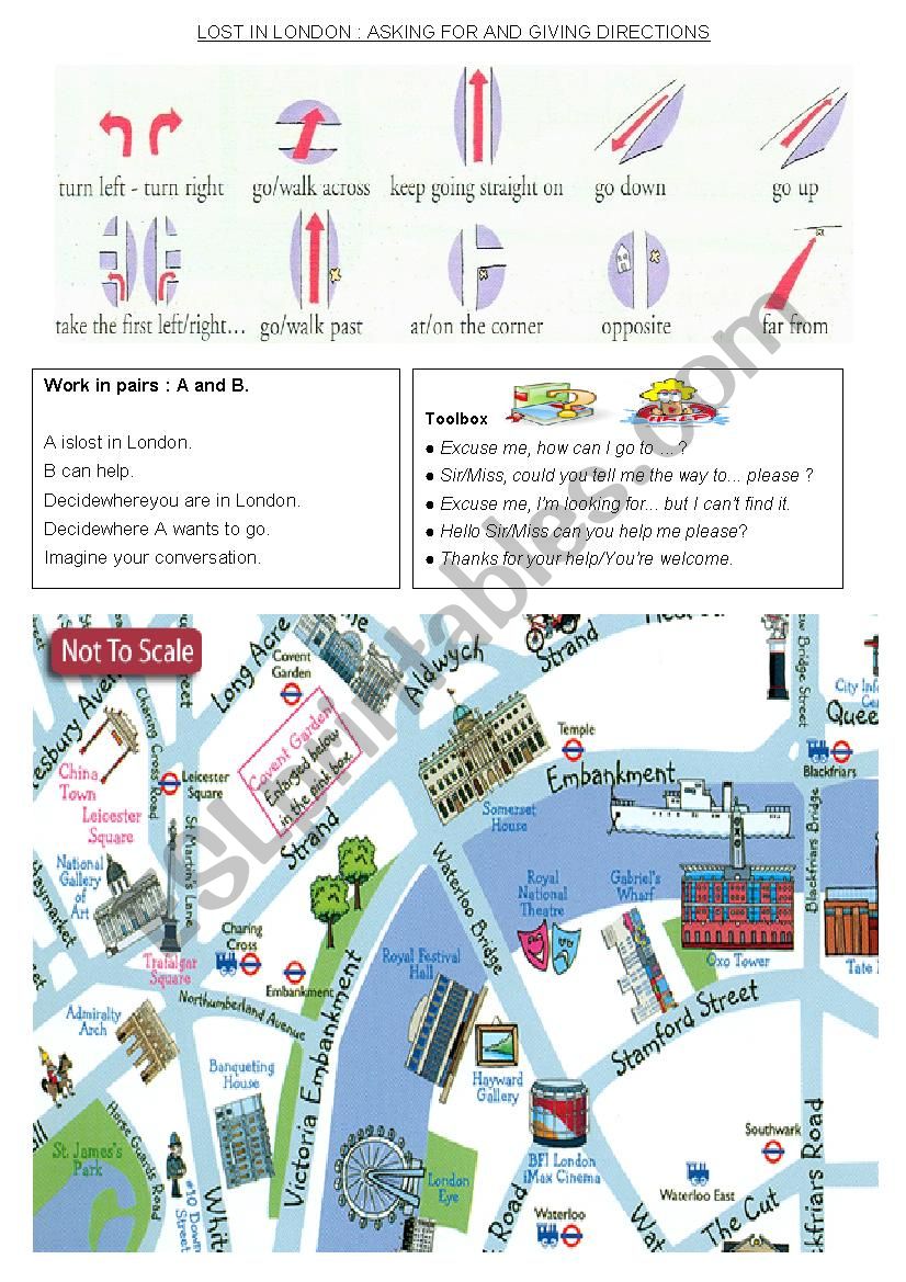 LOST IN LONDON worksheet