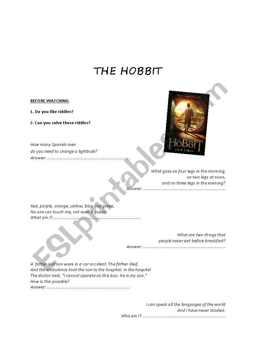 The Hobbit - Riddles in the Dark