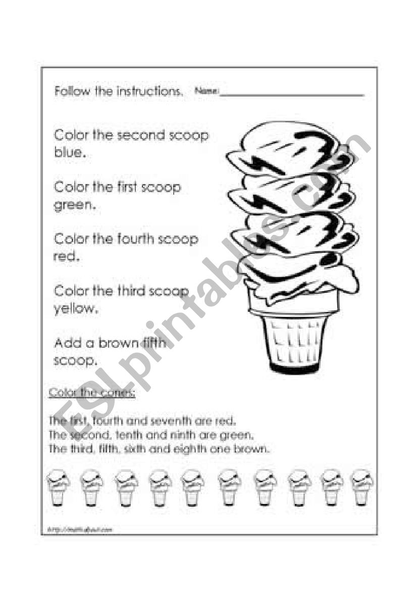 ordinal numbers worksheet