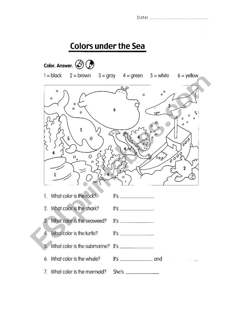 basic colours worksheet