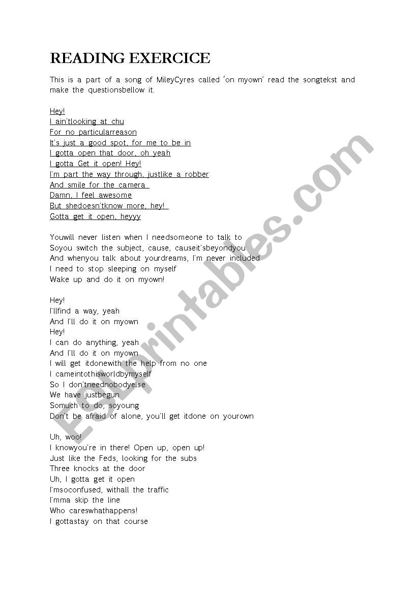 Love music worksheet