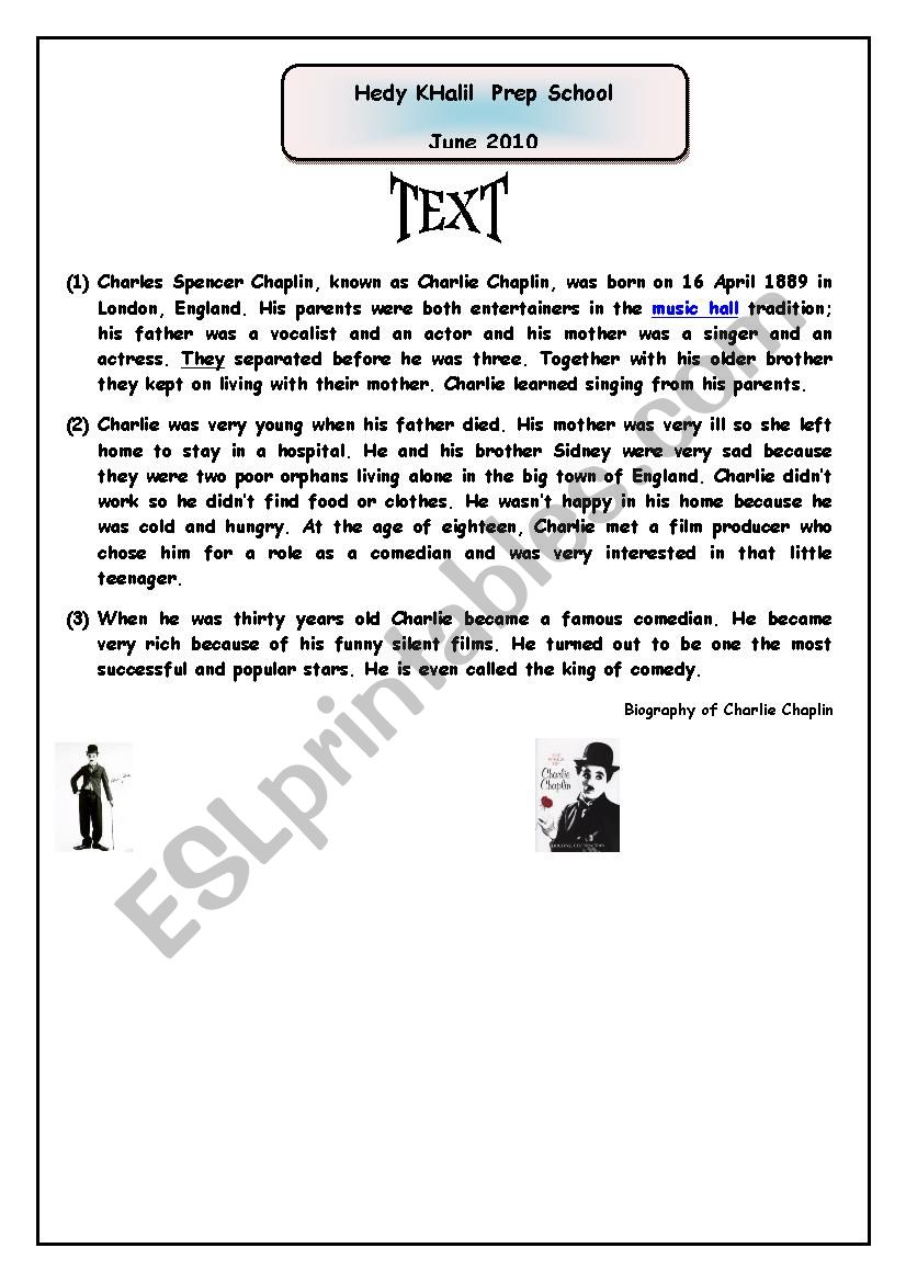 end of term test N3 worksheet