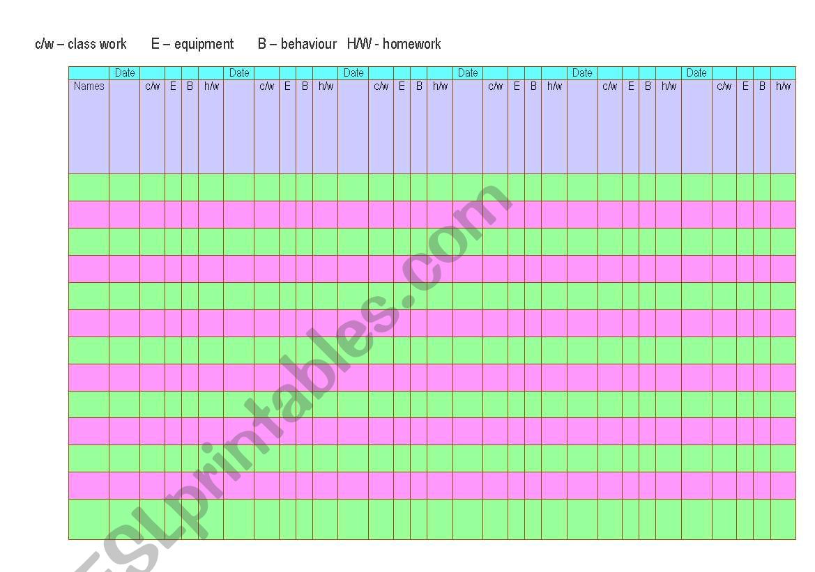 Registry journal worksheet