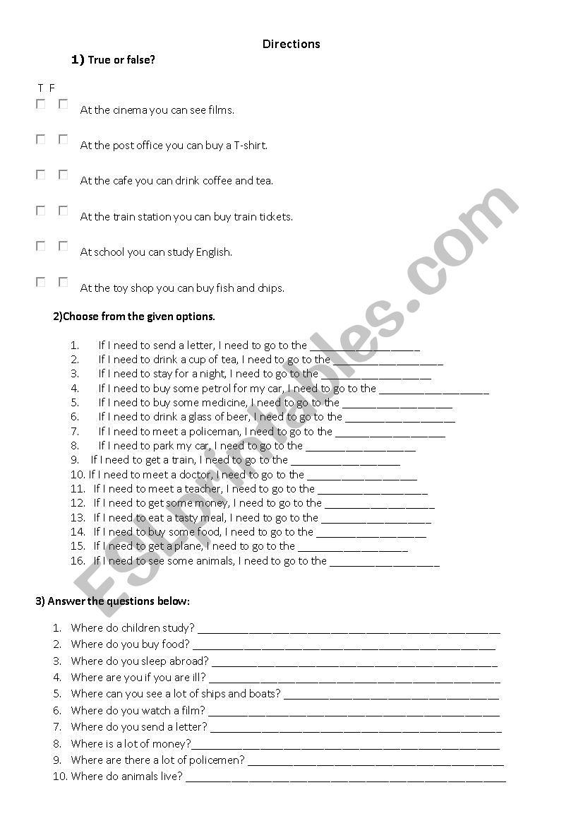 Giving directions_ full 1hour lesson