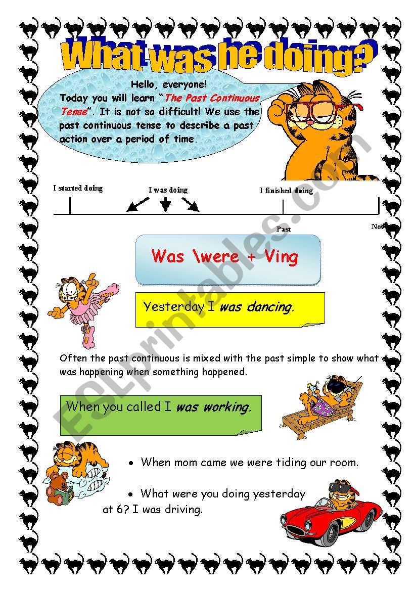 What WAS HE DOING? worksheet
