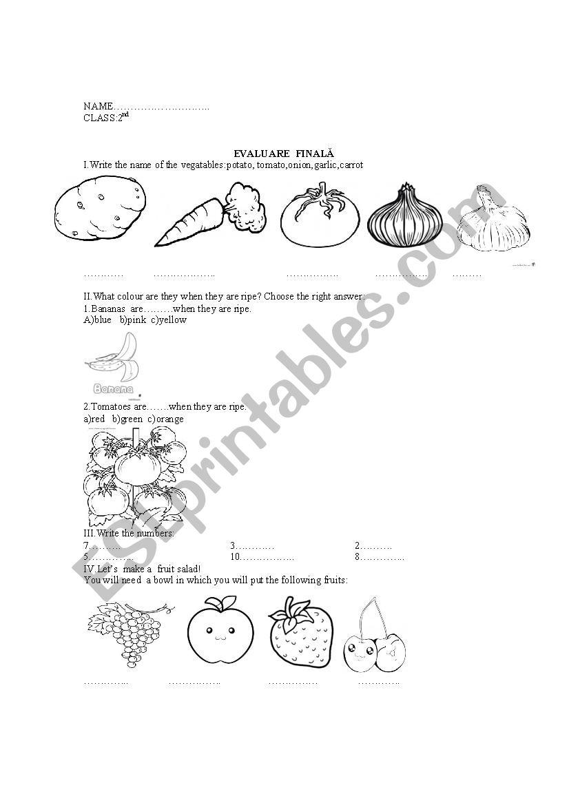 evaluation  worksheet