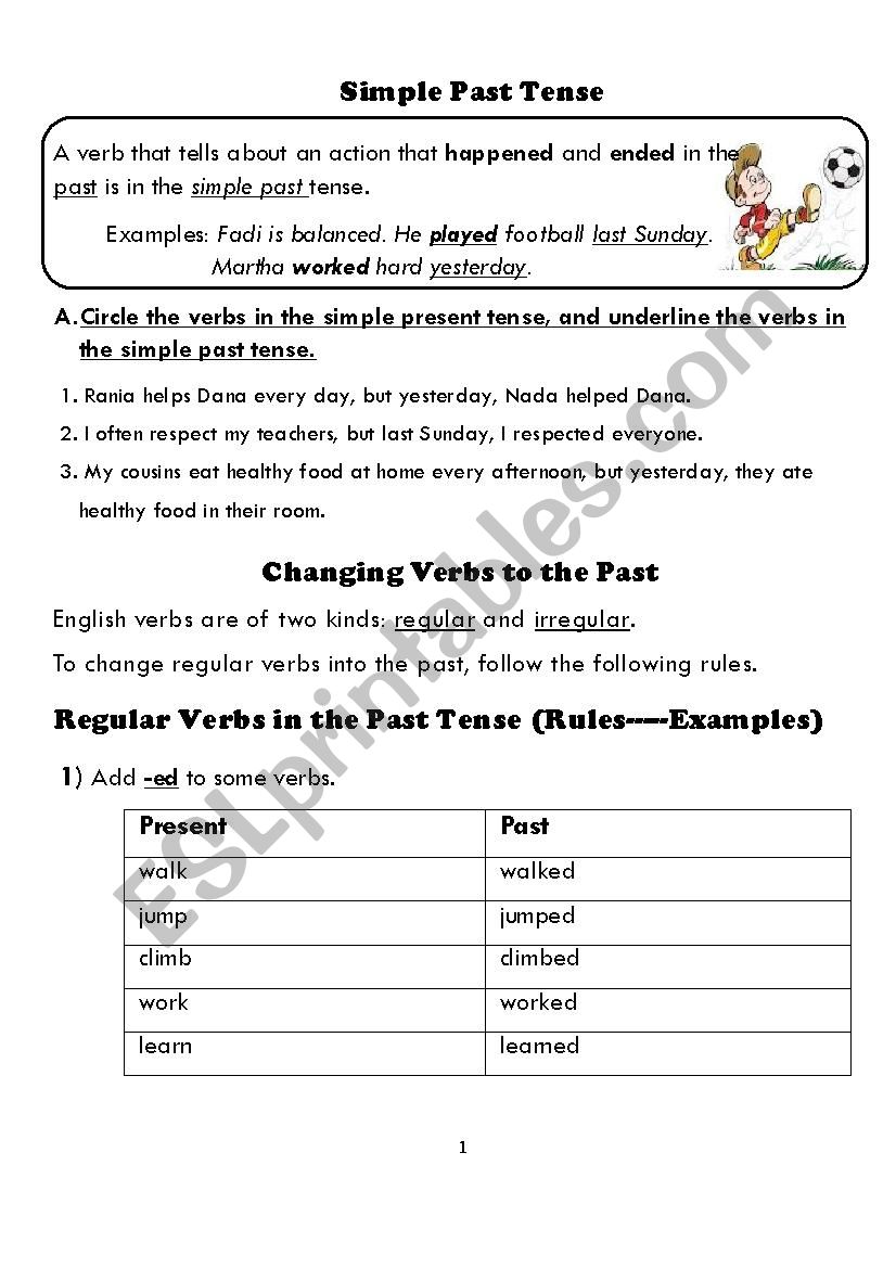 simple past worksheet