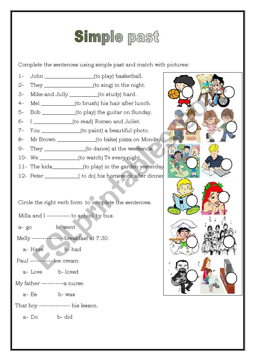 Simple Past worksheet