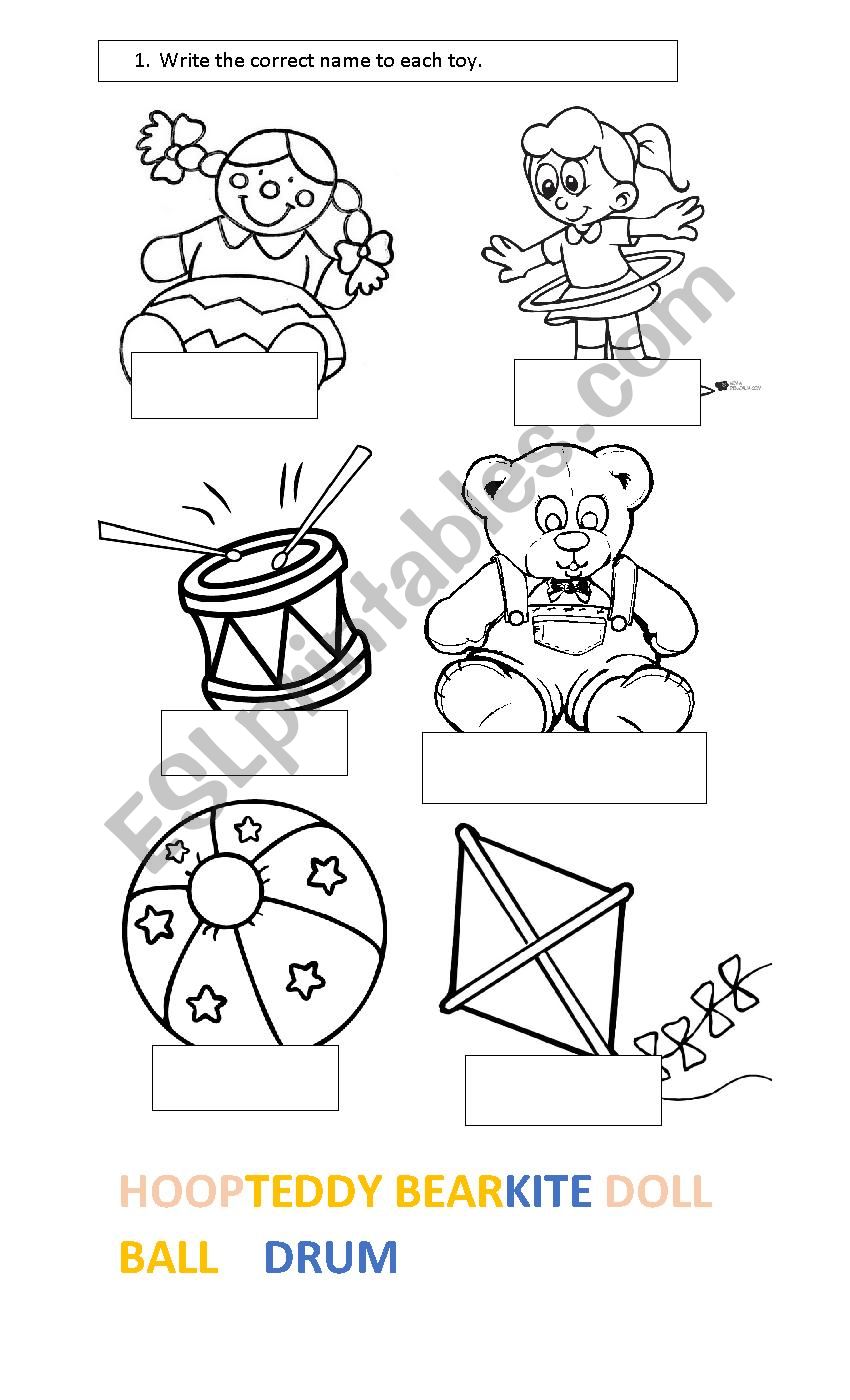 toys worksheet