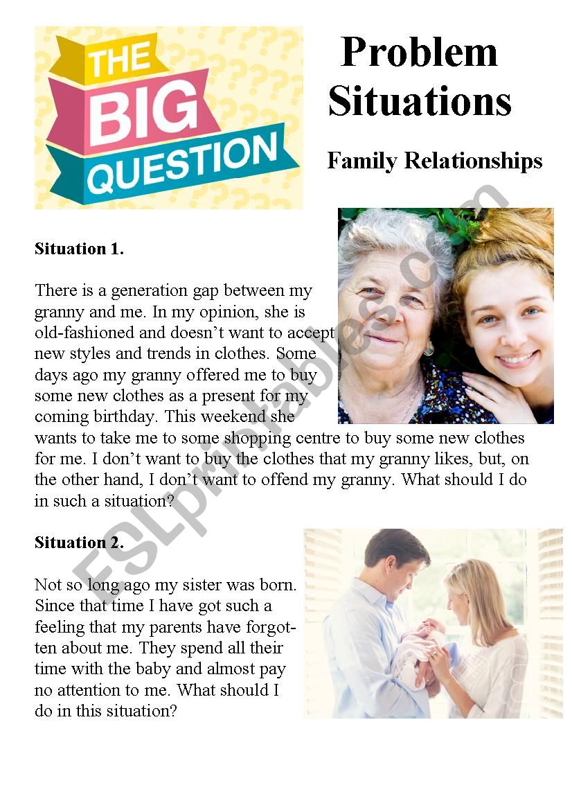 Family Relationships (Problem Situations)
