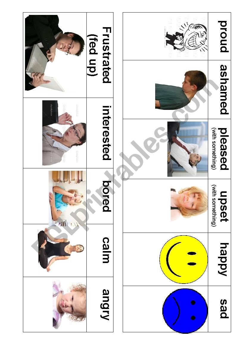 Adjectives of mood worksheet