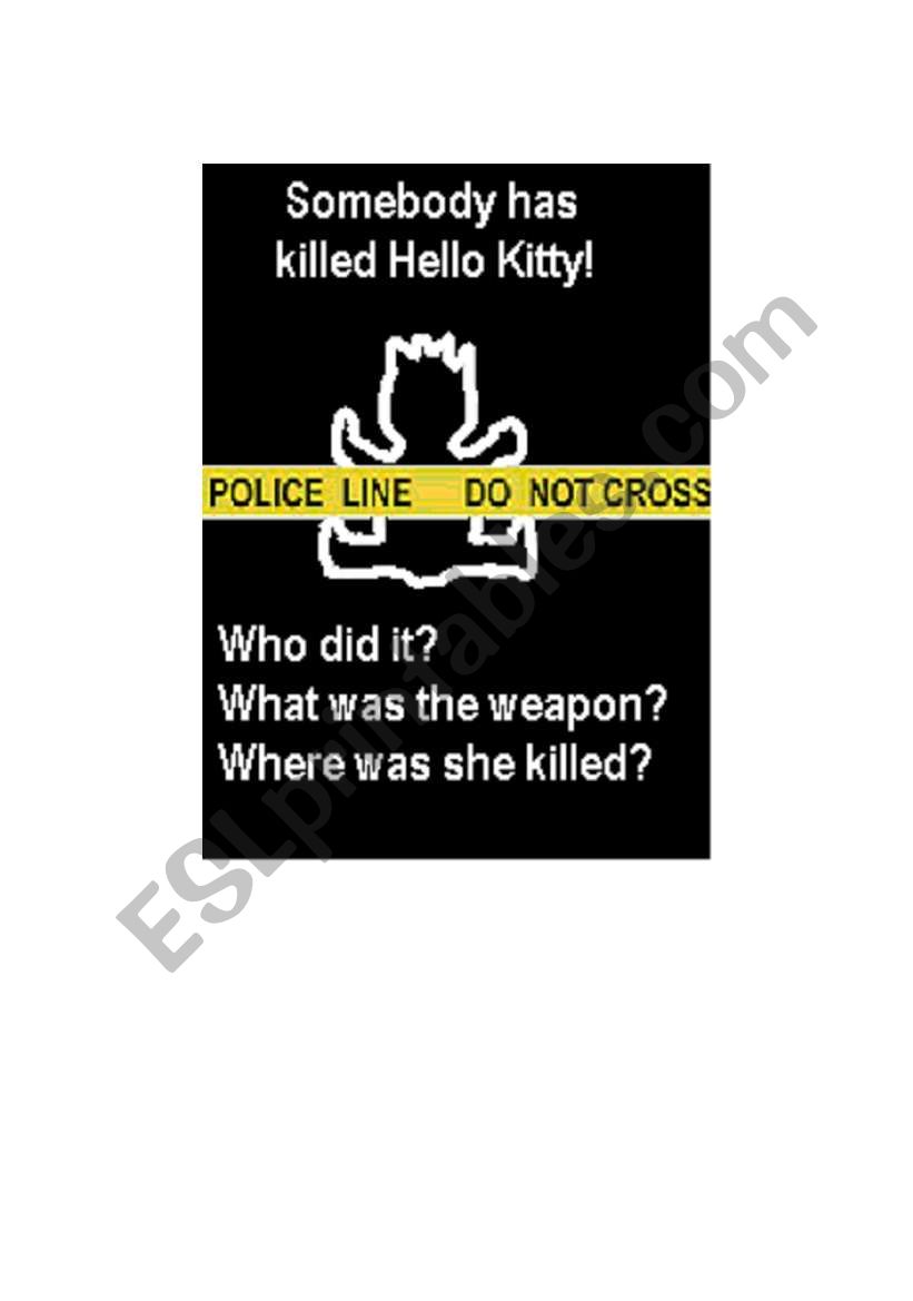 Clue: Hello Kitty Style worksheet
