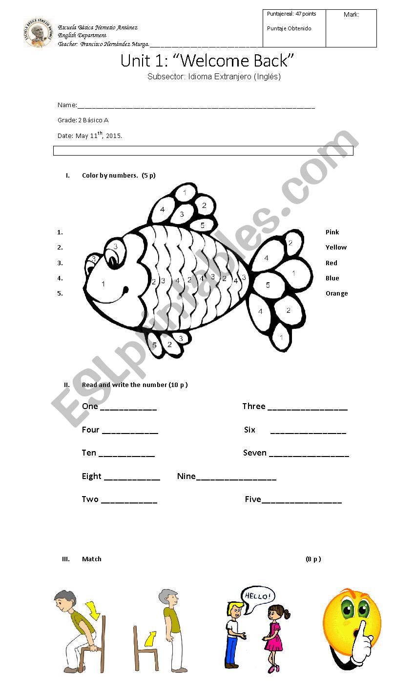 unit test1 worksheet