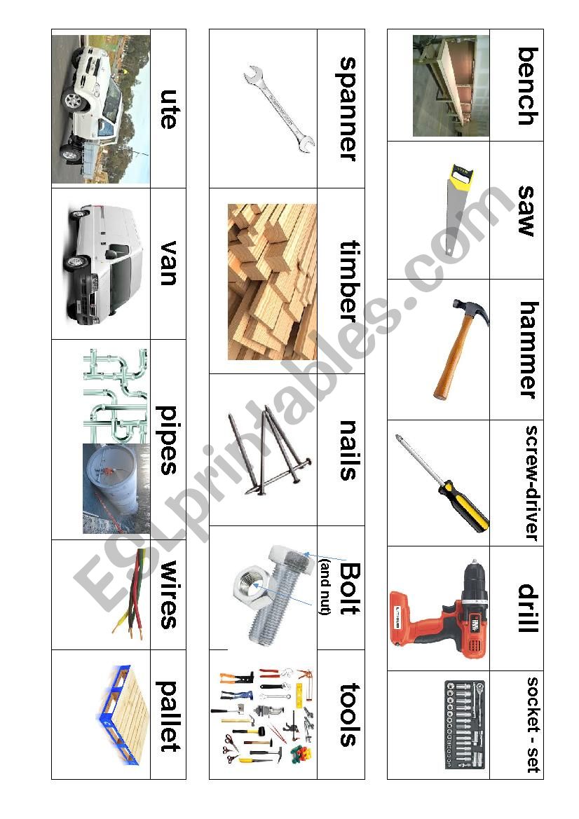 Tools in the workshed /construction site 