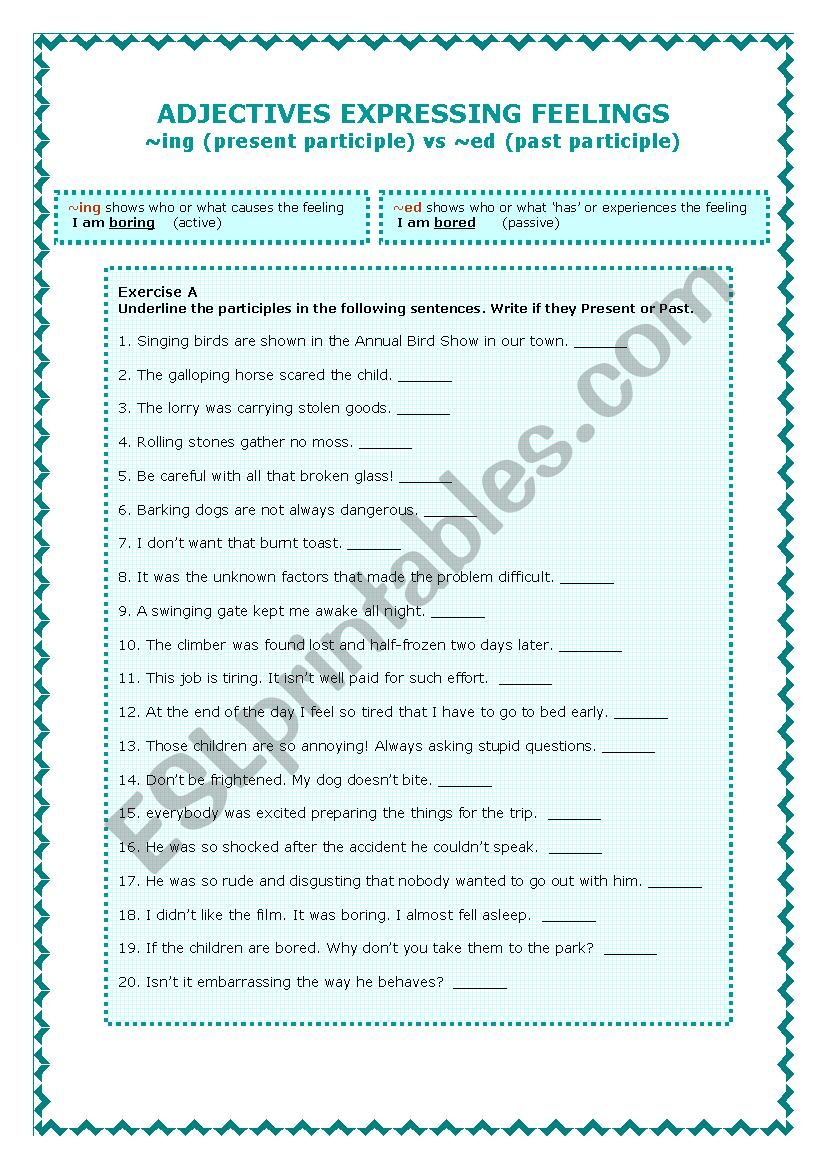 present perfect worksheet