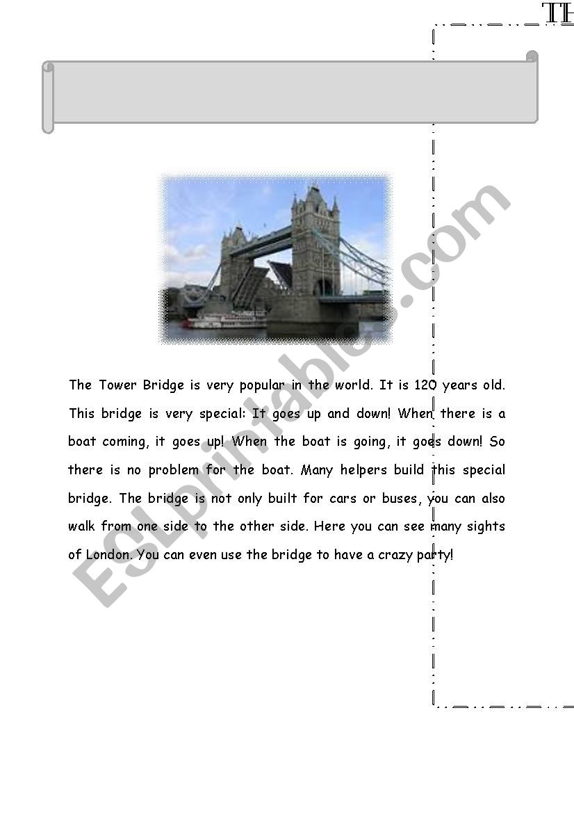 London sights - The Tower bridge