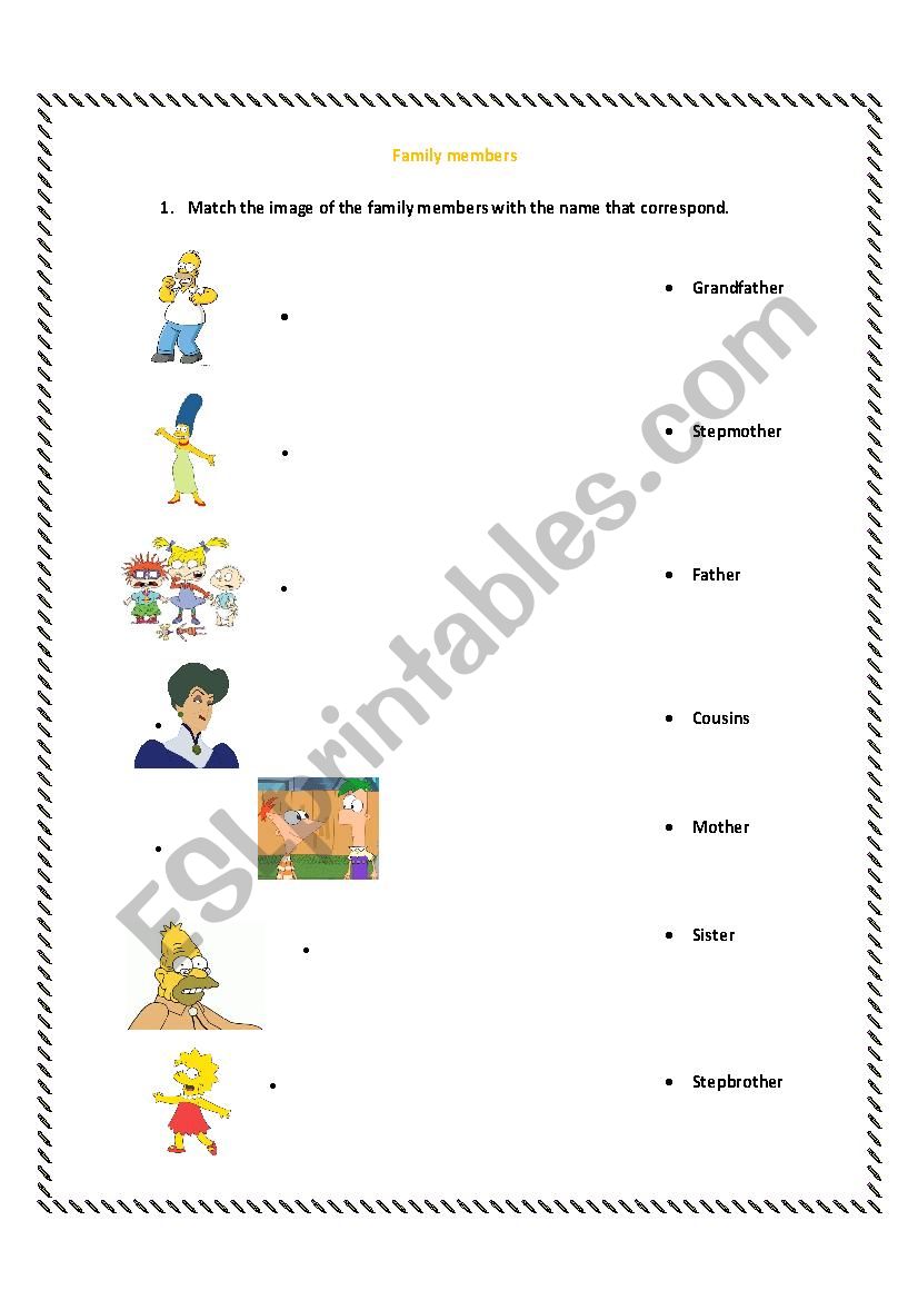 NUCLEAR AND EXTENDED FAMILY worksheet