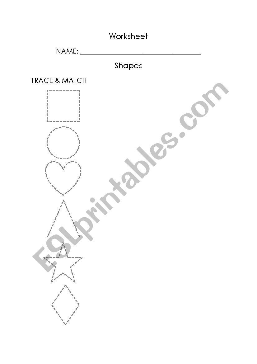 shapes parade worksheet