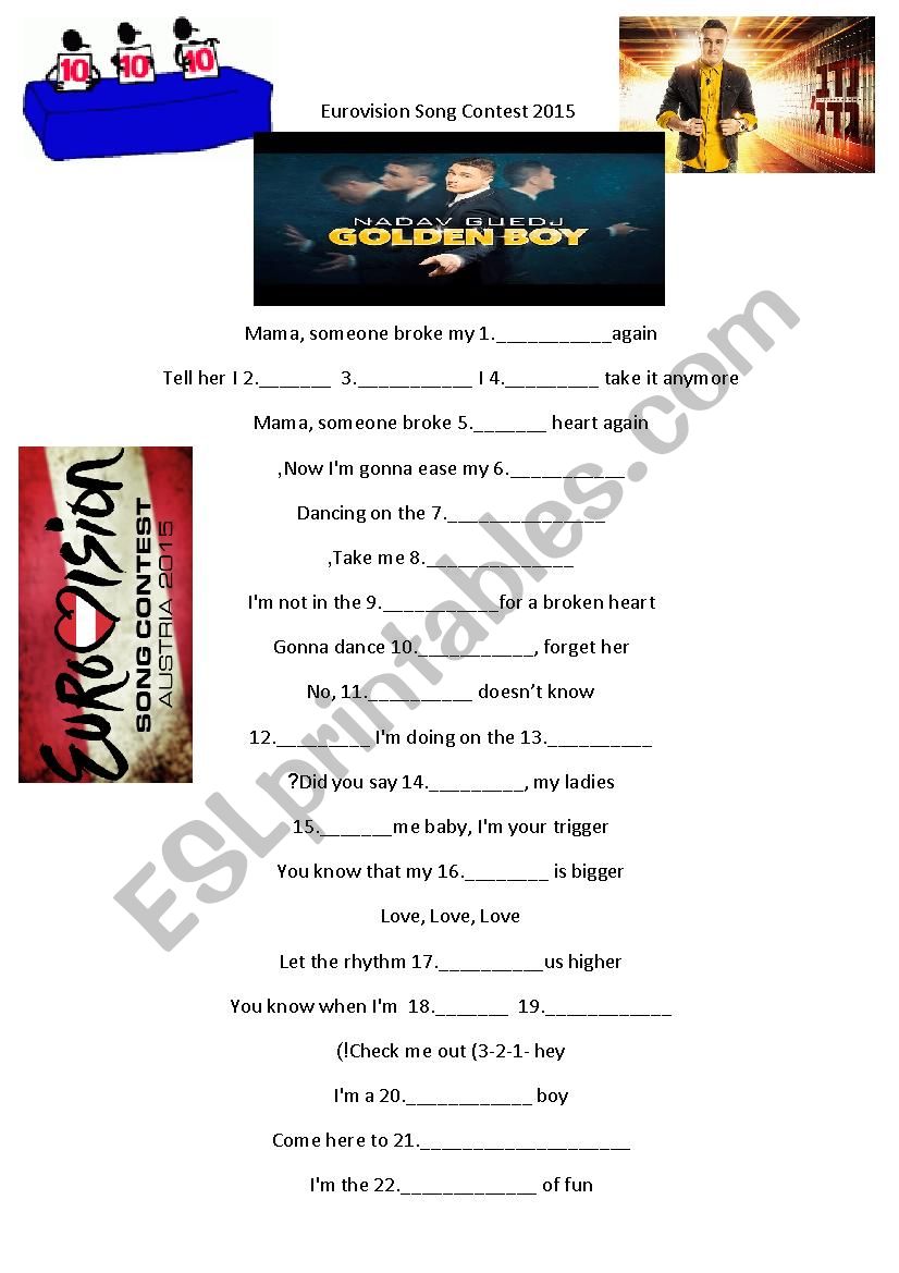 Golden Boy worksheet