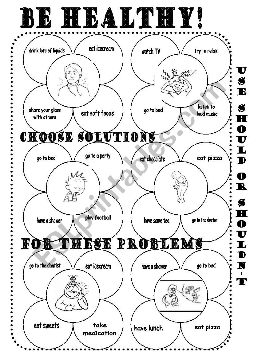 Be healthy! worksheet