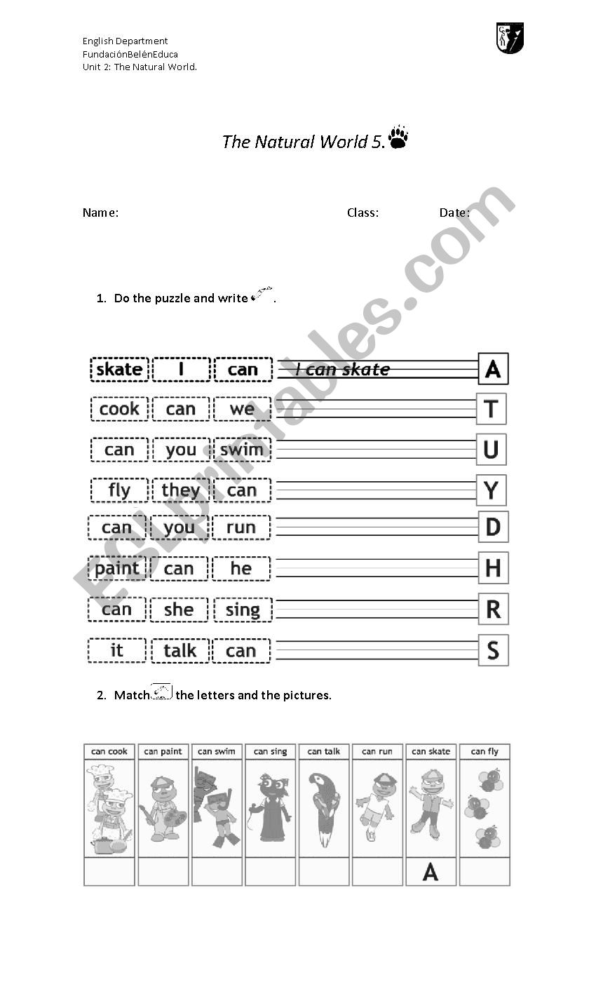 can-cant worksheet