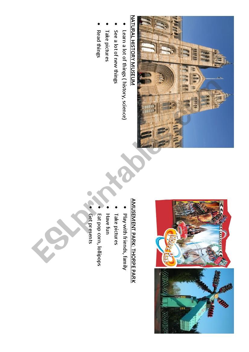 London sights, speaking worksheet