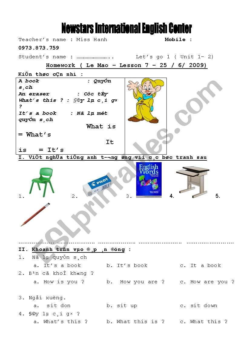 worksheet worksheet