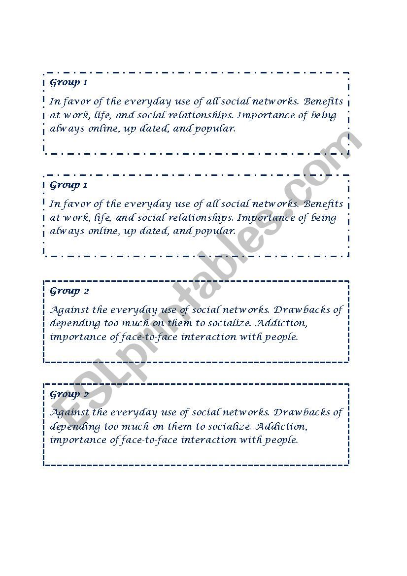 Debate worksheet