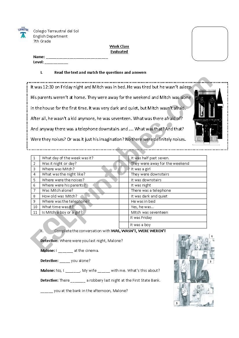 Past simple Worksheet worksheet