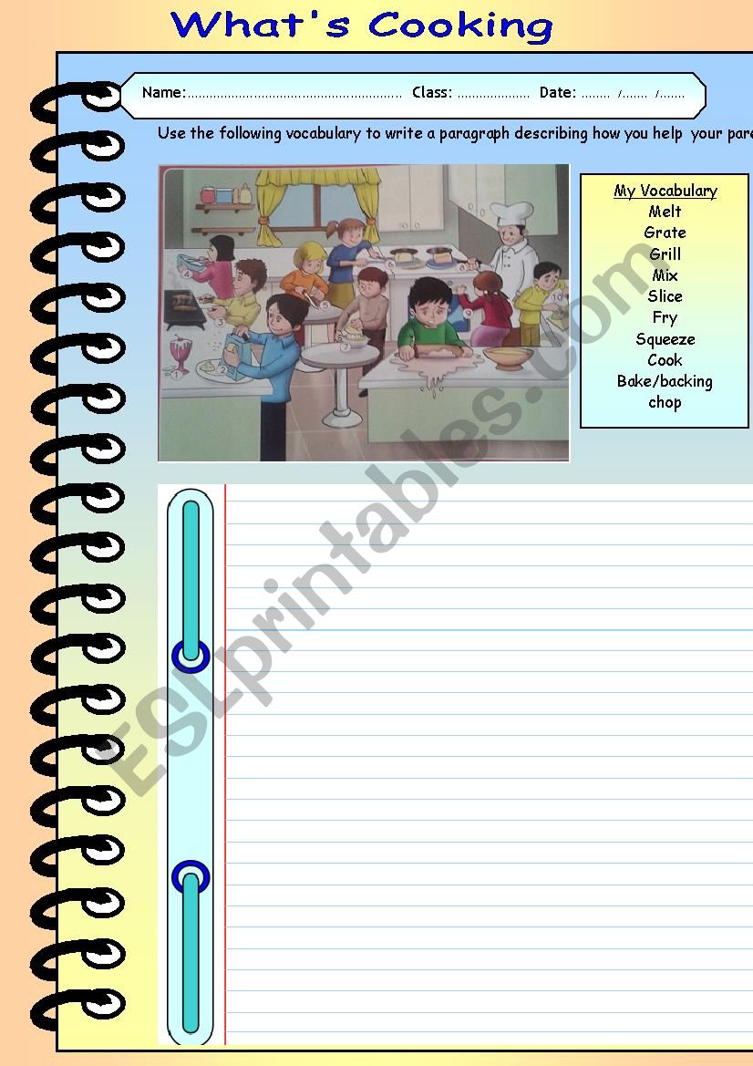 WhatÂ´s Cooking worksheet