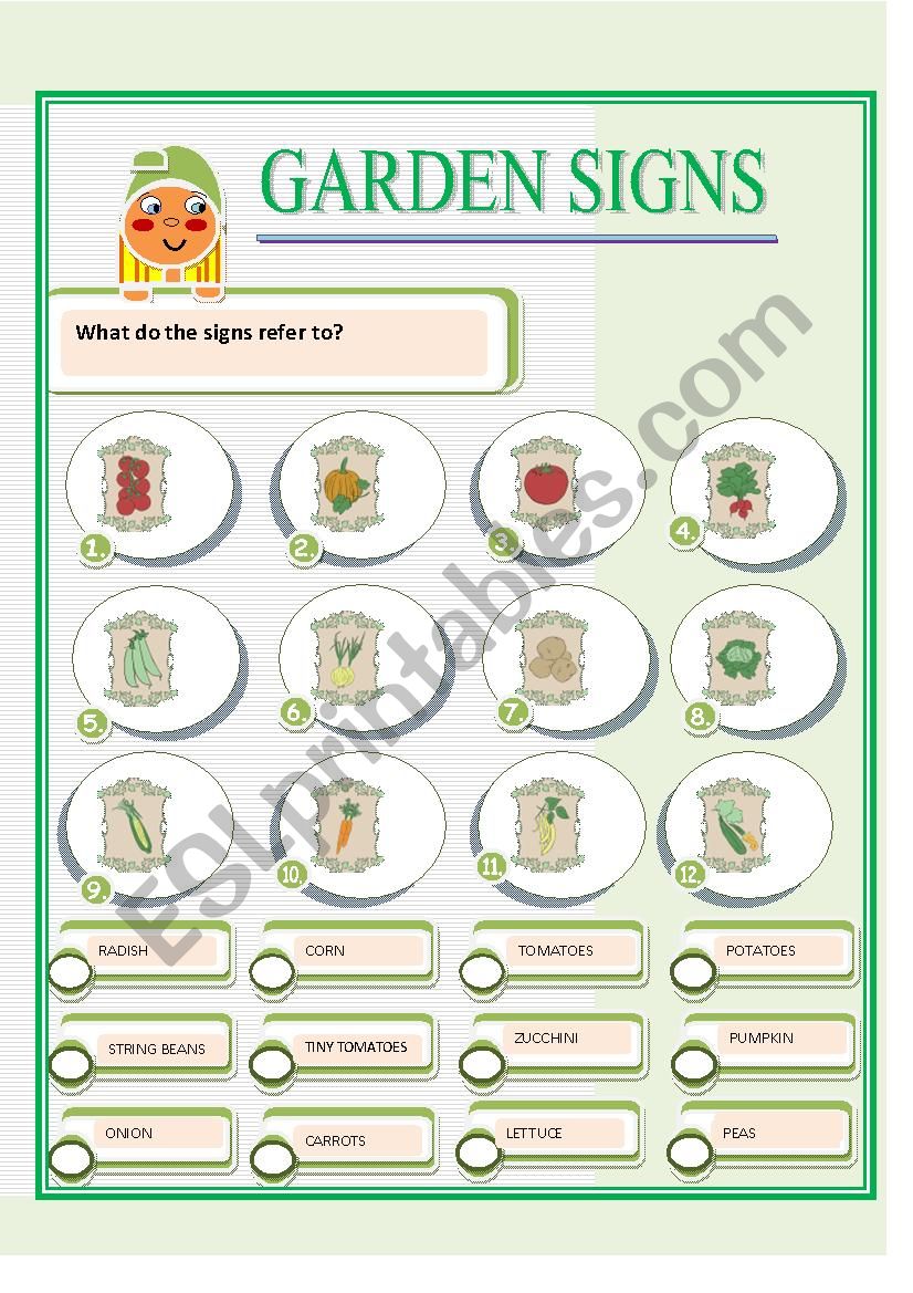 GRADEN SIGNS worksheet