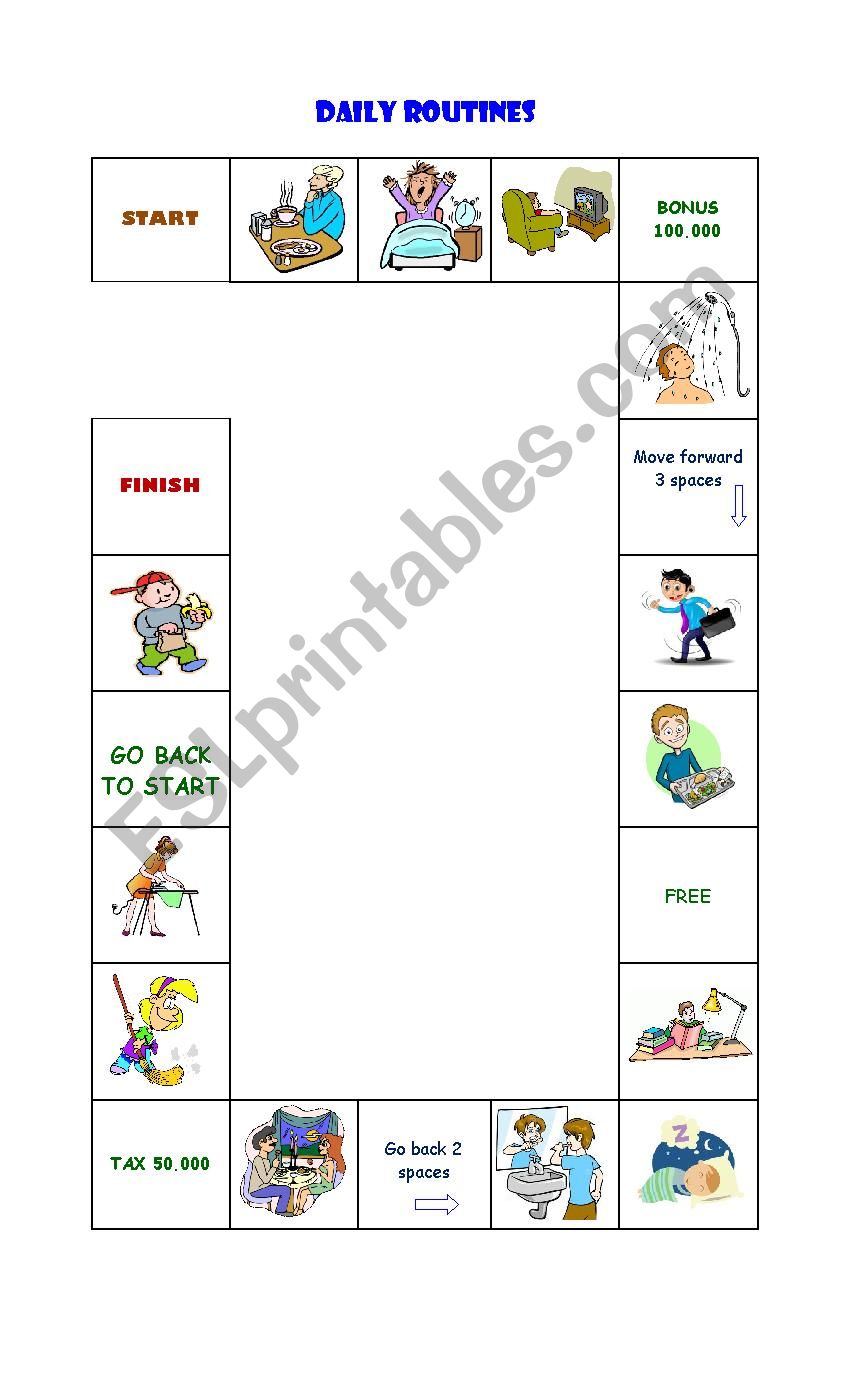 Daily Routine   worksheet