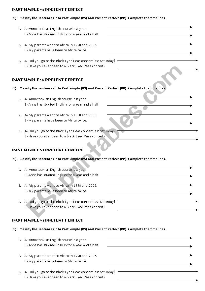 PAST SIMPLE vs PRESENT PERFECT