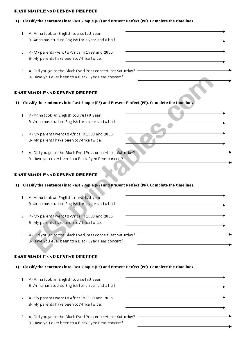 PAST SIMPLE vs PRESENT PERFECT