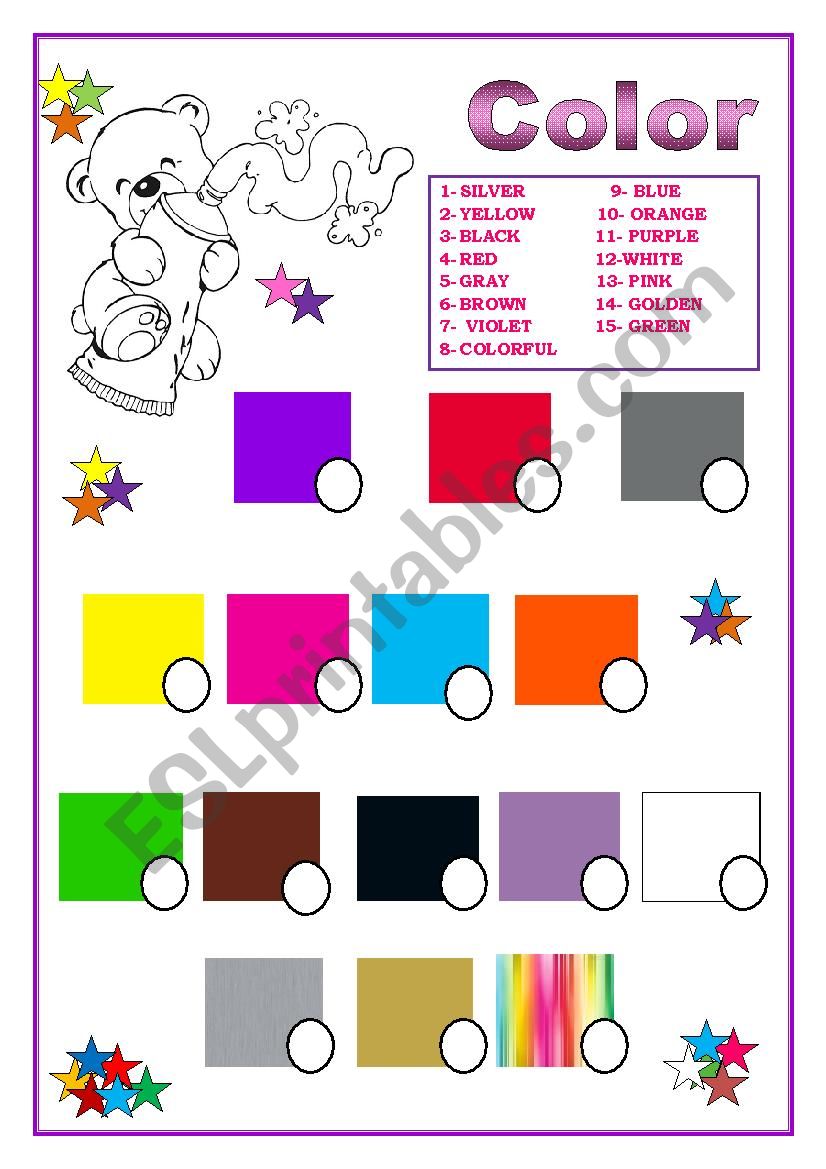 Color worksheet