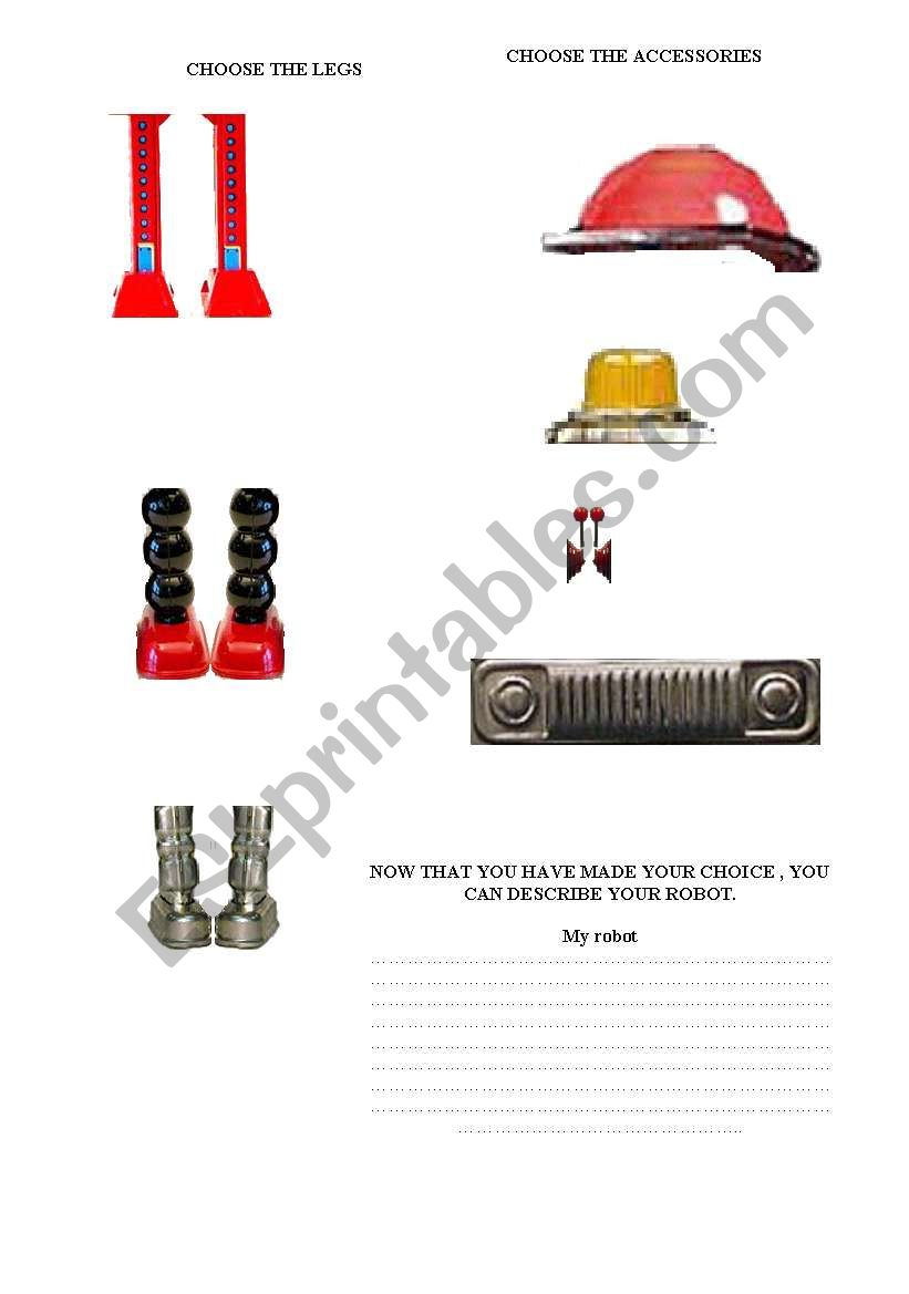 MY ROBOT 2 worksheet