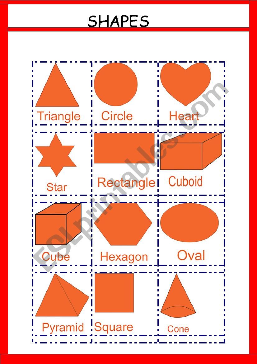 SHAPES worksheet