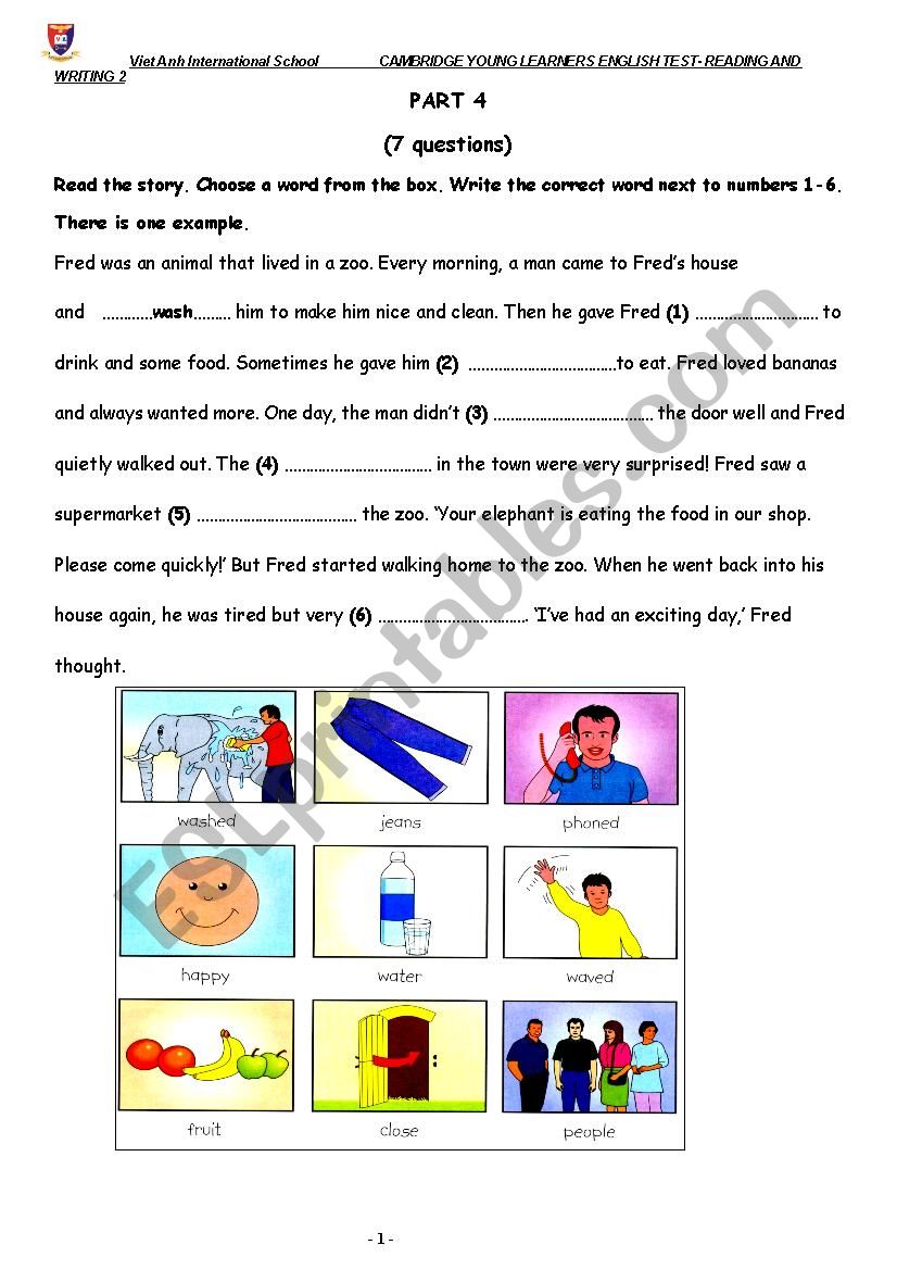 mover test part 4 5 worksheet