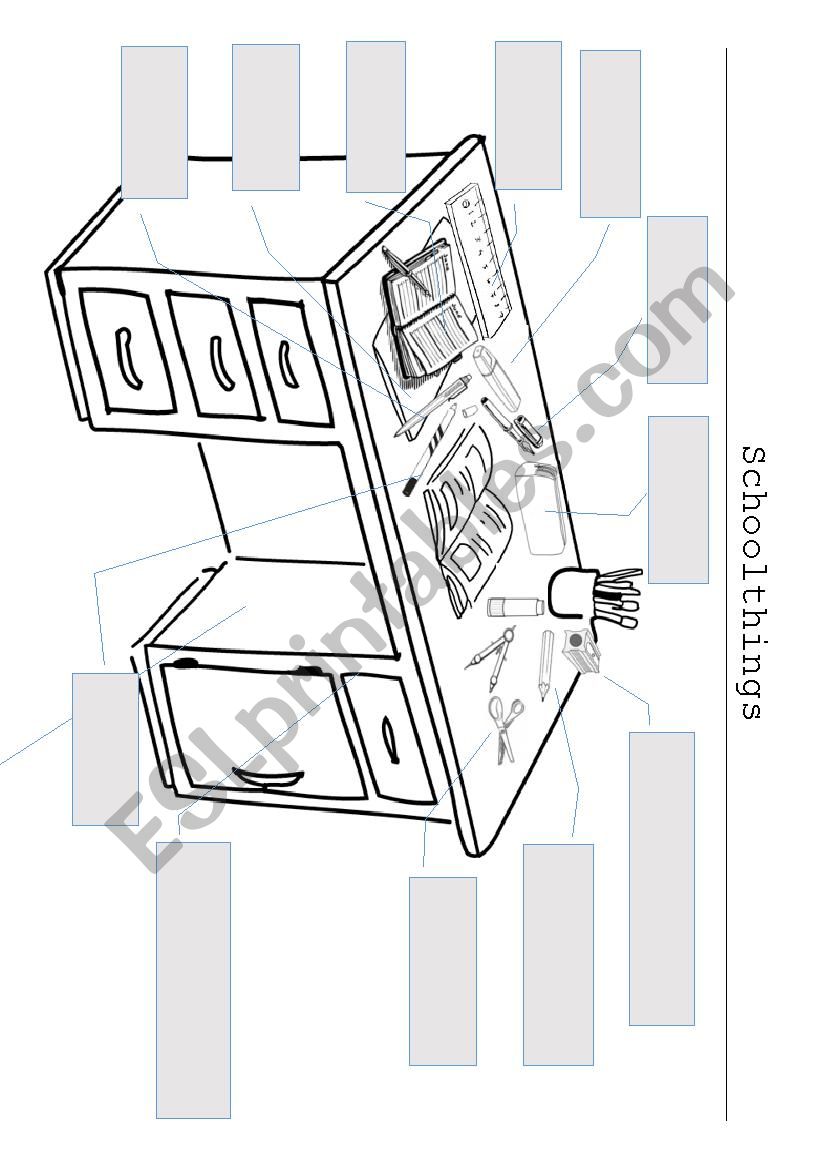 School things worksheet